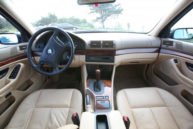 Interior of Kevin's BMW 525i