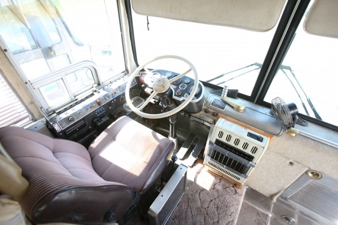 1967 MCI 5A Challenger, driver's seat