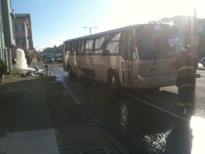 Bus conversion with 'fountain' Bus conversion with 'fountain'