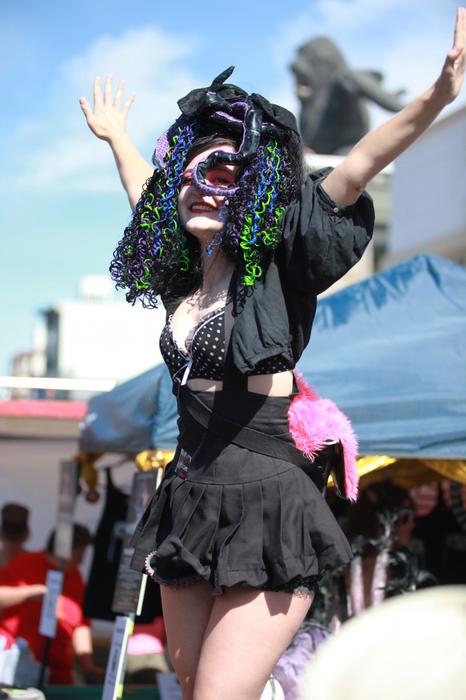 Observe the octopus on this woman at the San Francisco Folsom Street Fair, September 23, 2012. 