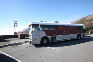 1967 MCI 5A Challenger Bus Conversion By Golden Gate Bridge, Marin, California